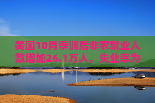 美国10月季调后非农就业人数增加26.1万人，失业率为3.7%