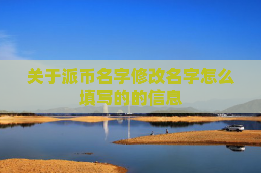关于派币名字修改名字怎么填写的的信息