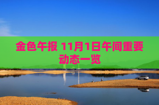 金色午报 11月1日午间重要动态一览