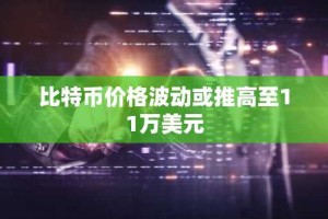 比特币价格波动或推高至11万美元