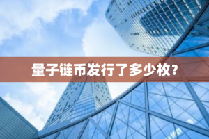 量子链币发行了多少枚？