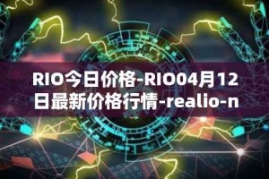 RIO今日价格-RIO04月12日最新价格行情-realio-network最新走势消息
