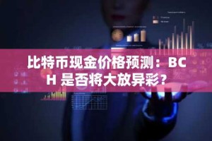 比特币现金价格预测：BCH 是否将大放异彩？