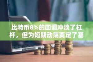 比特币8%的回调冲淡了杠杆，但为短期动荡奠定了基础