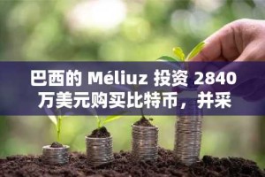 巴西的 Méliuz 投资 2840 万美元购买比特币，并采用 BTC 资金策略