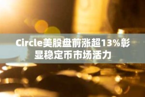 Circle美股盘前涨超13%彰显稳定币市场活力