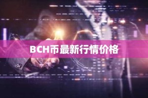 BCH币最新行情价格