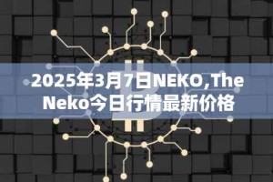 2025年3月7日NEKO,The Neko今日行情最新价格