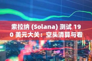 索拉纳 (Solana) 测试 190 美元大关：空头清算与看涨信号揭示潜在突破机会