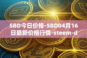 SBD今日价格-SBD04月16日最新价格行情-steem-dollars最新走势消息