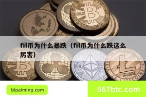 fil币为什么暴跌（fil币为什么跌这么厉害）
