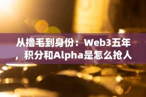 从撸毛到身份：Web3五年，积分和Alpha是怎么抢人的？