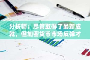 分析师：尽管取得了最新成就，但加密货币市场反弹才刚刚开始