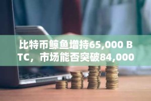 比特币鲸鱼增持65,000 BTC，市场能否突破84,000美元大关？