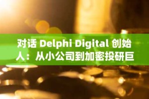对话 Delphi Digital 创始人：从小公司到加密投研巨头的成长之路