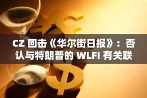 CZ 回击《华尔街日报》：否认与特朗普的 WLFI 有关联——详情